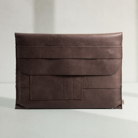 Envelope Leather Laptop Sleeve - Brown - 13/14 inch