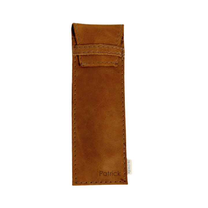 Leather Pen Holder - Caramel - 3