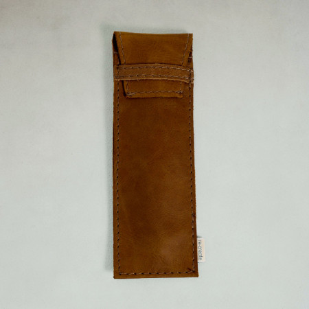 Leather Pen Holder - Tobacco