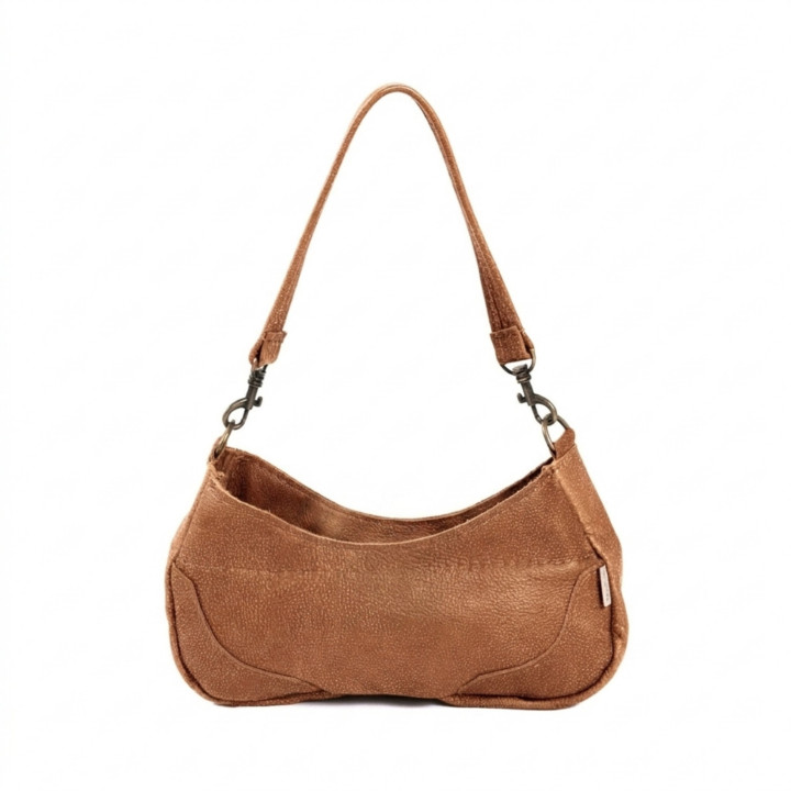Chelsea Leather Sling Bag - Caramel - 1
