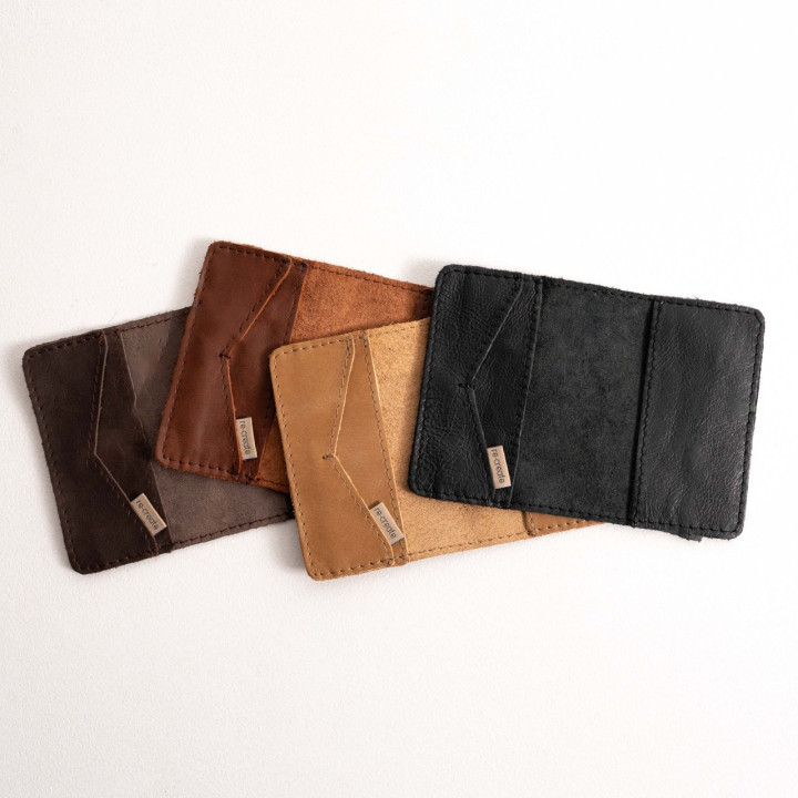 Leather Passport Holder - Black - 6