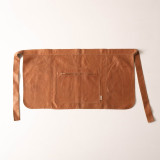 Leather Waiter Half-Apron - Black - 7