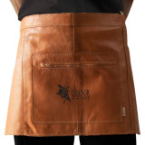 Leather Waiter Half-Apron - Ginger - 4