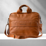 Cedar Leather Laptop Bag - Butterscotch - 8
