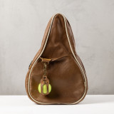 Leather Padel Ball Sling Holder - Butterscotch - 3