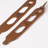 Leather Padel Ball Sling Holder - Olive - 6