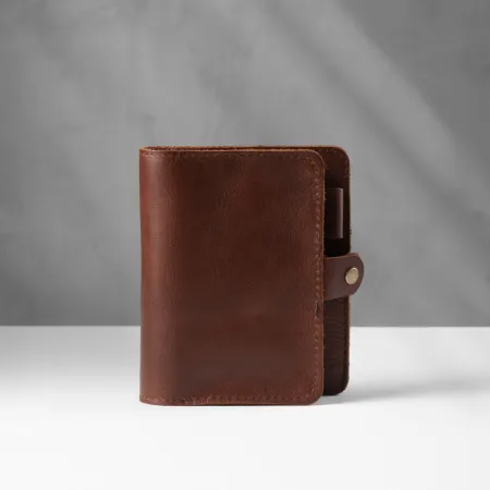 Leather Cable & Tech Organiser (Electronic Travel Pouch) - Tobacco - 1